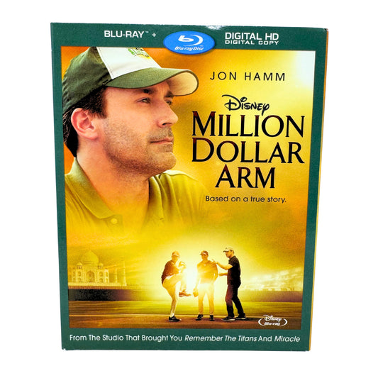 Million Dollar Arm (Blu-ray) Disney Jon Hamm Sports Drama Movie