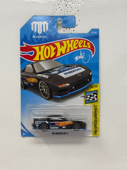 Hot Wheels Speed Graphics 1995 Mazda RX-7 1:64 Diecast