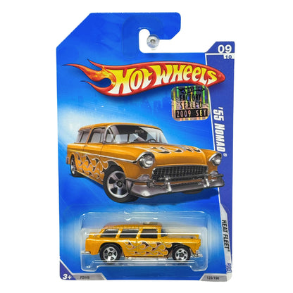 Hot Wheels Heat Fleet ’09 1955 Chevy Nomad 1:64 Diecast Factory Sealed