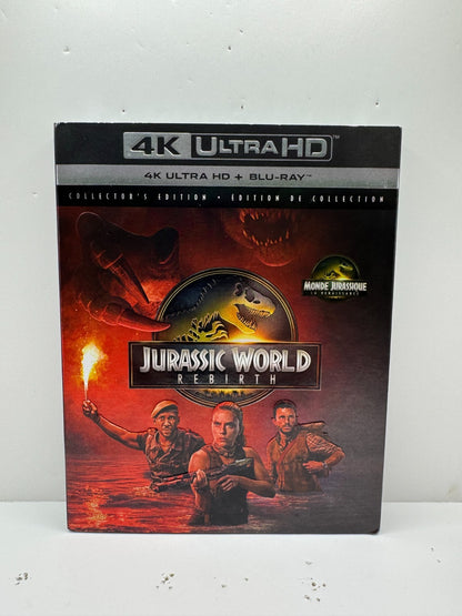 Jurassic World Rebirth (4K UHD Blu-ray) Chris Pratt Sci-Fi Action New & Sealed!!