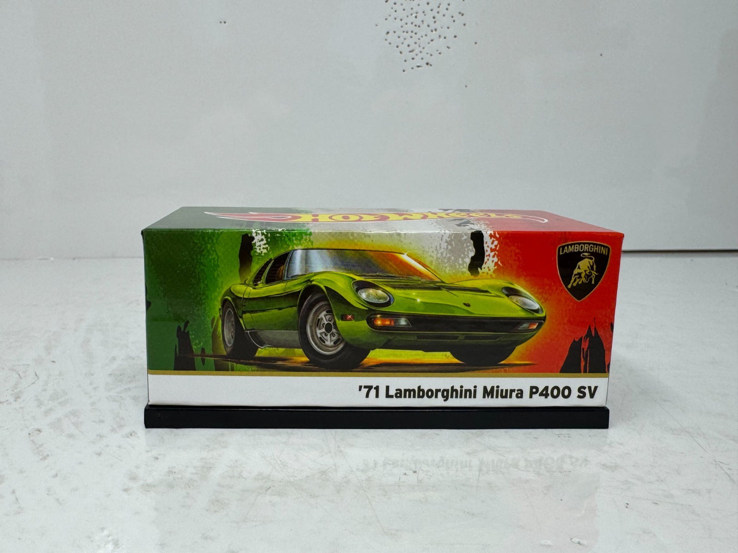 Hot Wheels 1971 Lamborghini Miura P400 SV RLC Red Line Club 1:64 Diecast