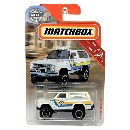 Matchbox MBX Rescue 1989 Chevy Blazer 4x4 1:64 Diecast