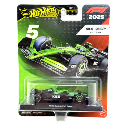 Hot Wheels Premium Formula 1 Kick Sauber F1 Team #5 1:64 Diecast