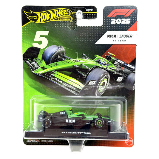 Hot Wheels Premium Formula 1 Kick Sauber F1 Team #5 1:64 Diecast