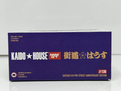Kaido House Mini GT Datsun 510 Pro Street Anniversary 1:64 Diecast