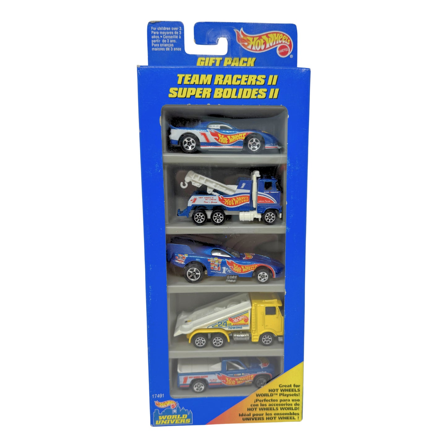 Hot Wheels Team Racers II 5-Car Gift Pack 1:64 Diecast