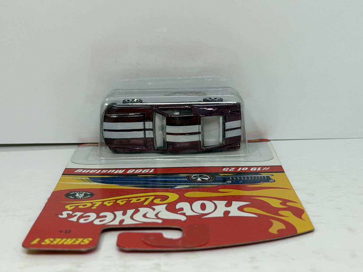 Hot Wheels Classics Series 1 1968 Ford Mustang 1:64 Diecast Purple