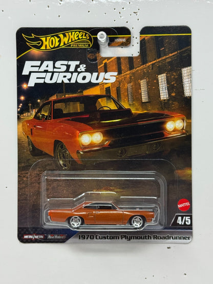 Hot Wheels Premium Fast & Furious 1970 Plymouth Roadrunner 1:64 Diecast