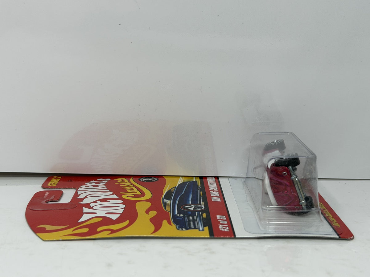 Hot Wheels Classics Series 2 Volkswagen Bug Convertible 1:64 Diecast Pink