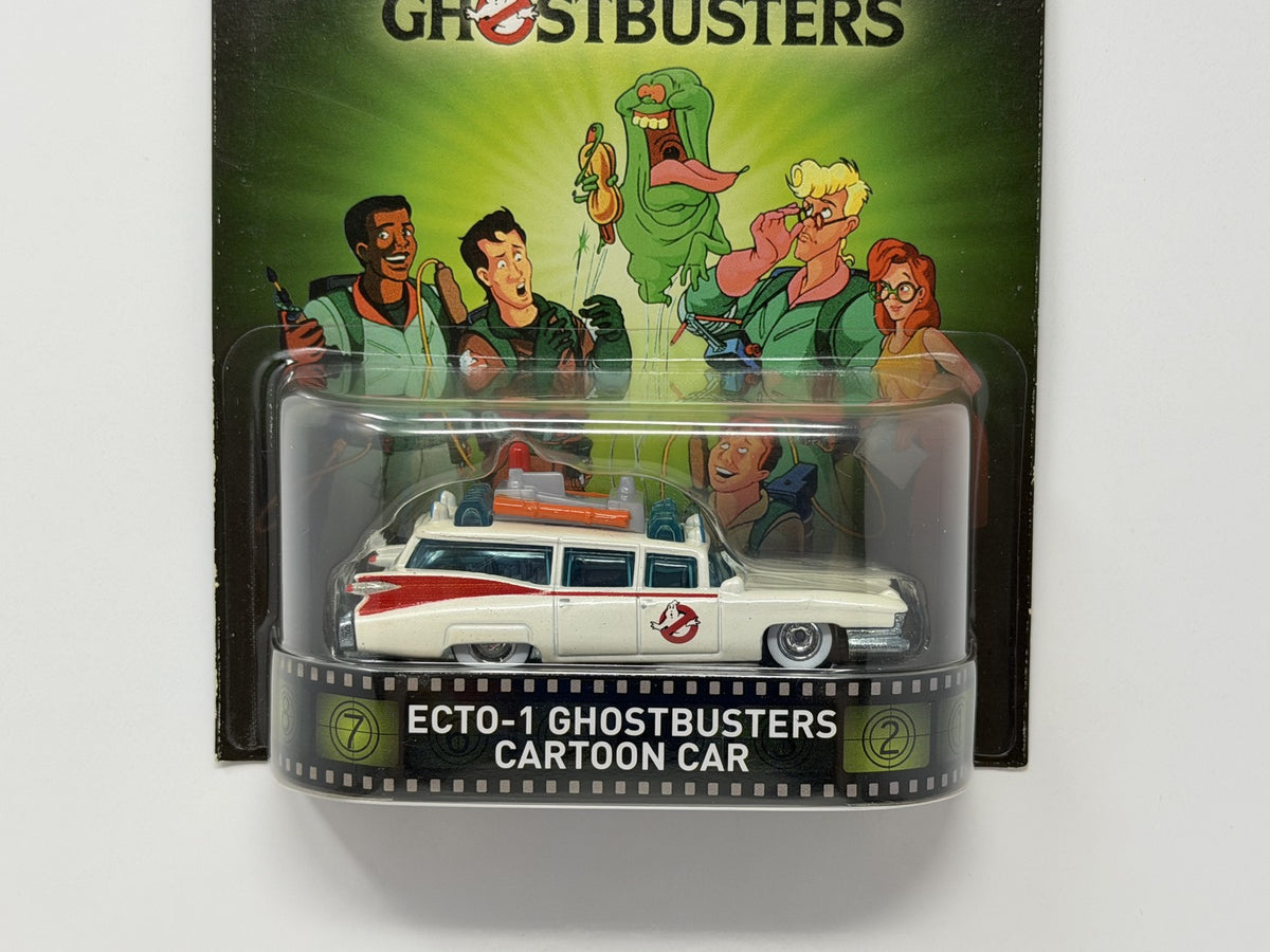 Hot Wheels Retro Entertainment Real Ghostbusters Ecto-1 Cartoon Car 1:64 Diecast