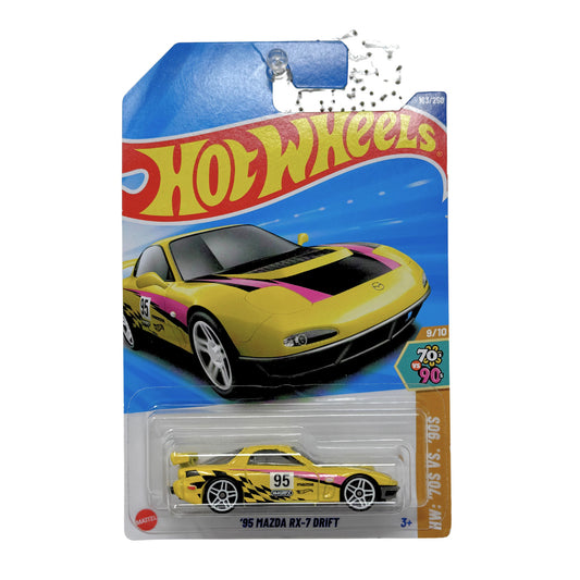 Hot Wheels HW 70s vs. 90s 1995 Mazda RX-7 Drift 1:64 Diecast