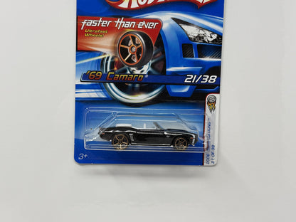 Hot Wheels 2006 First Editions 1969 Chevrolet Camaro FTE 1:64 Diecast Black