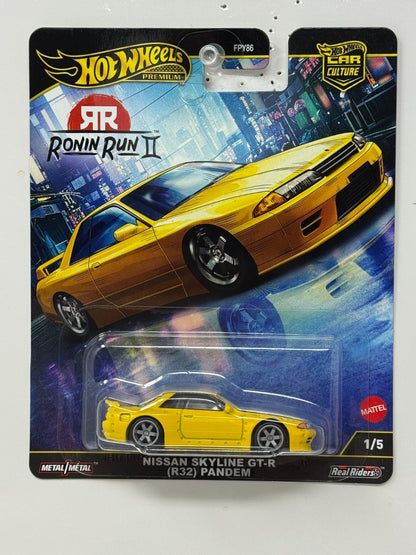 Hot Wheels Premium Ronin Run II Nissan Skyline GT-R (R32) Pandem 1:64 Diecast
