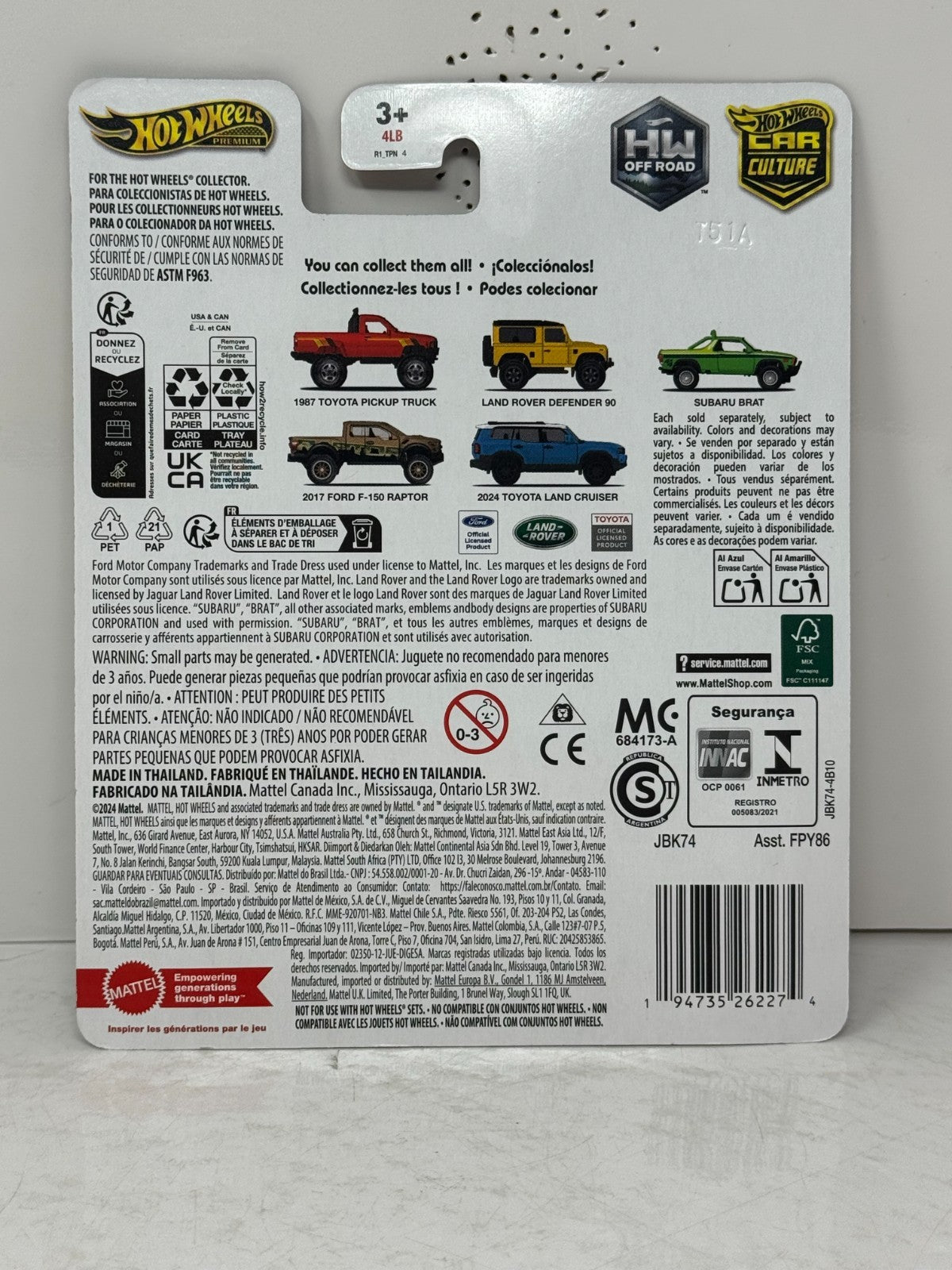 Hot Wheels Premium HW Off Road Land Rover Defender 90 1:64 Diecast