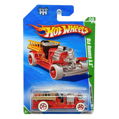 Hot Wheels Treasure Hunt Old Number 5.5 Fire Truck 1:64 Diecast