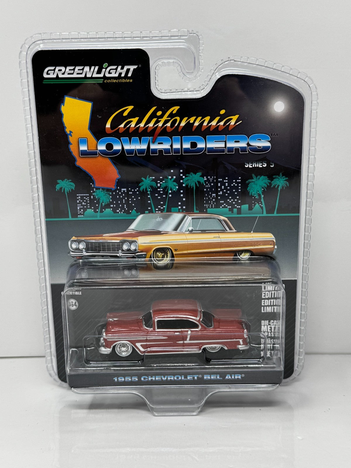 Greenlight California Lowriders 1955 Chevrolet Bel Air 1:64 Diecast