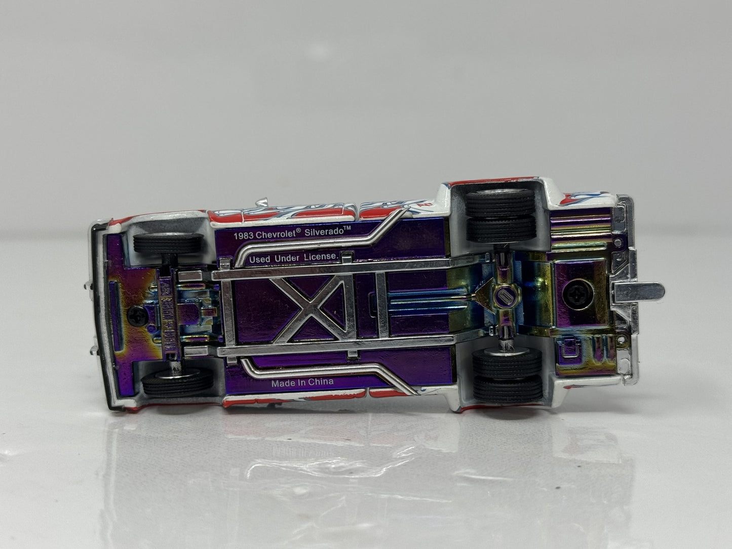Kaido House MINI GT Chevrolet Silverado Dually On Fire V2 1:64 Diecast