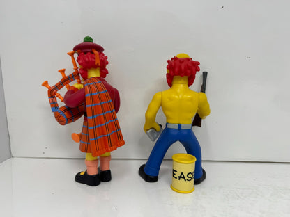 Simpsons World of Springfield Kilted Willie & Ragin Willie Figures Set Playmates