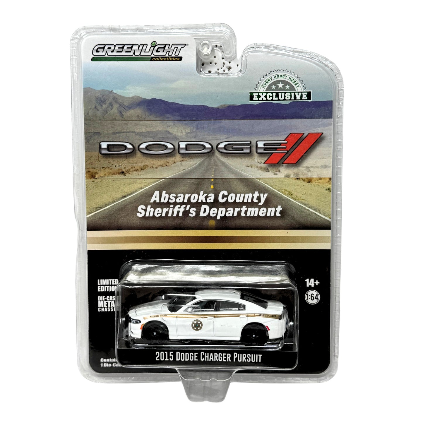 Greenlight Dodge 2015 Dodge Charger Absaroka Sheriff's Department 1:64 Diecast