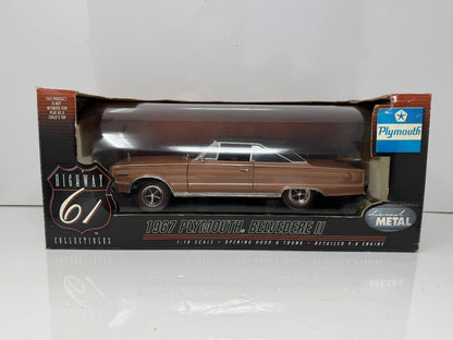 Highway 61 Collectibles 1967 Plymouth Belvedere II 1:18 Diecast