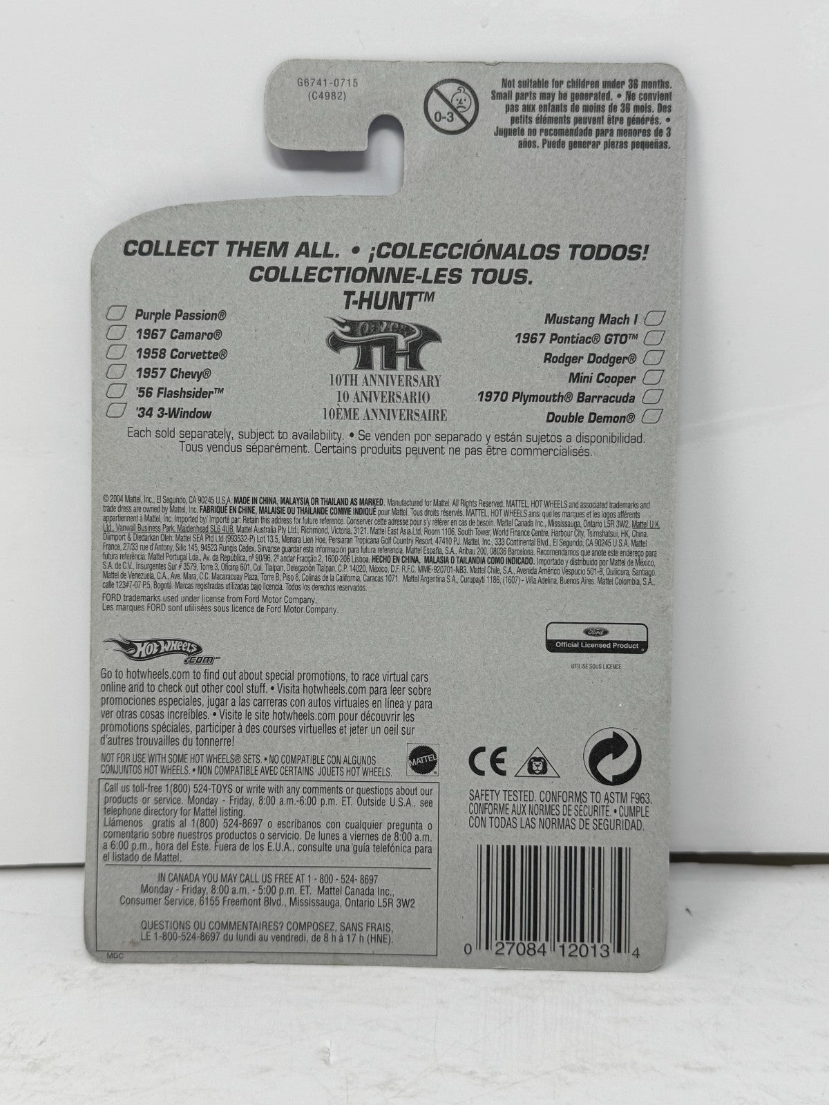 Hot Wheels T-Hunt 1934 3-Window 1:64 Diecast Real Riders