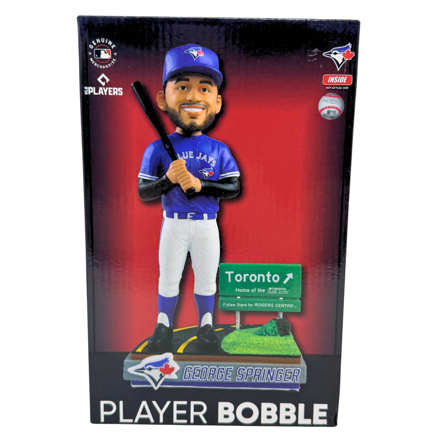 FOCO MLB Toronto Blue Jays George Springer Next Stop Toronto Bobblehead