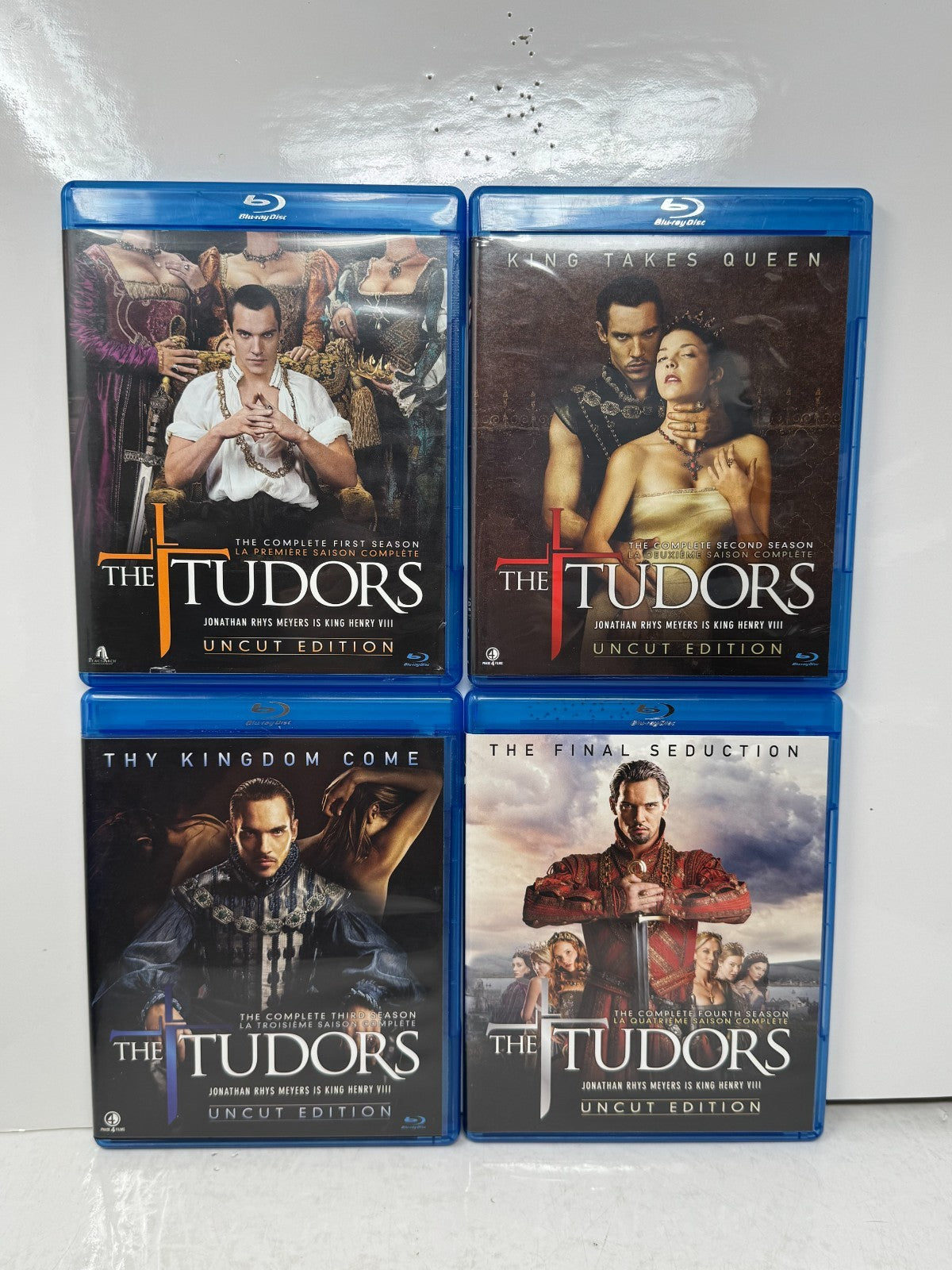 The Tudors Complete Series (Blu-ray) Jonathan Rhys Meyers History Drama TV Show
