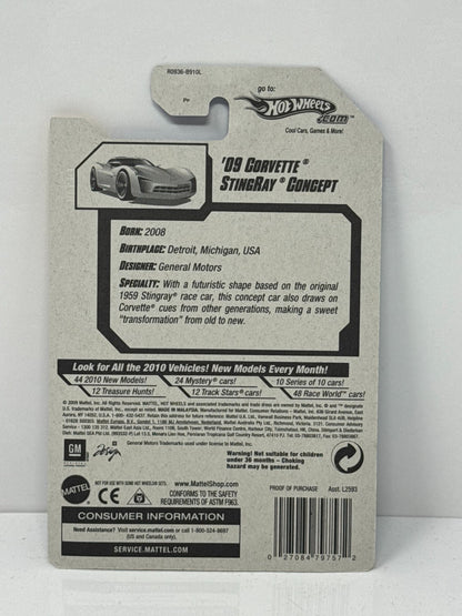 Hot Wheels New Models 2009 Chevy Corvette Stingray Concept 1:64 Diecast Factory