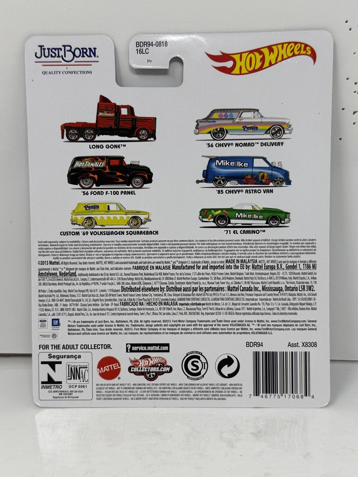 Hot Wheels Mike and Ike 1985 Chevy Astro Van 1:64 Diecast Real Riders