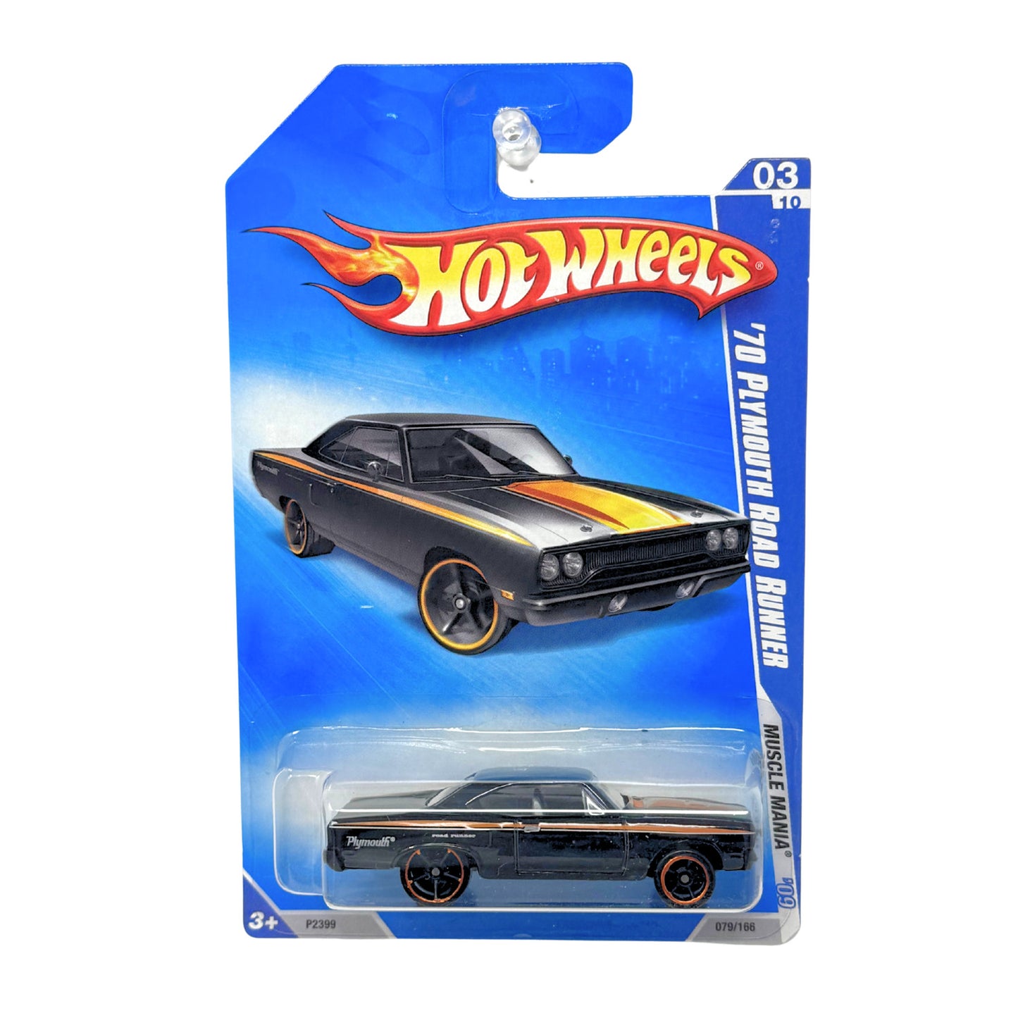 Hot Wheels Muscle Mania 1970 Plymouth Road Runner 1:64 Diecast Black