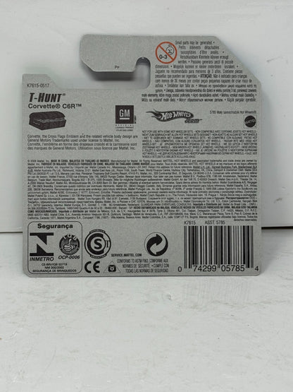 Hot Wheels Treasure Hunt Chevy Corvette C6R 1:64 Diecast Short Card