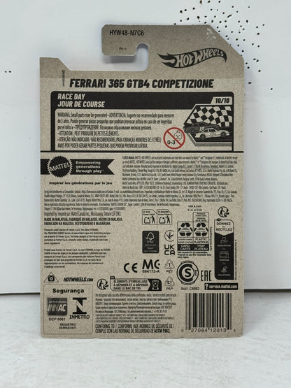 Hot Wheels Ferrari 365 GTB4 Competizione Race Day 1:64 Diecast