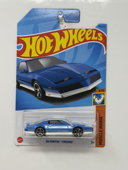 Hot Wheels Muscle Mania 1984 Pontiac Firebird 1:64 Diecast Blue
