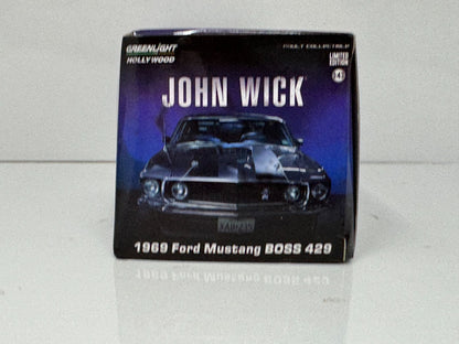 Greenlight Hollywood John Wick 1969 Ford Mustang Boss 429 1:43 Diecast