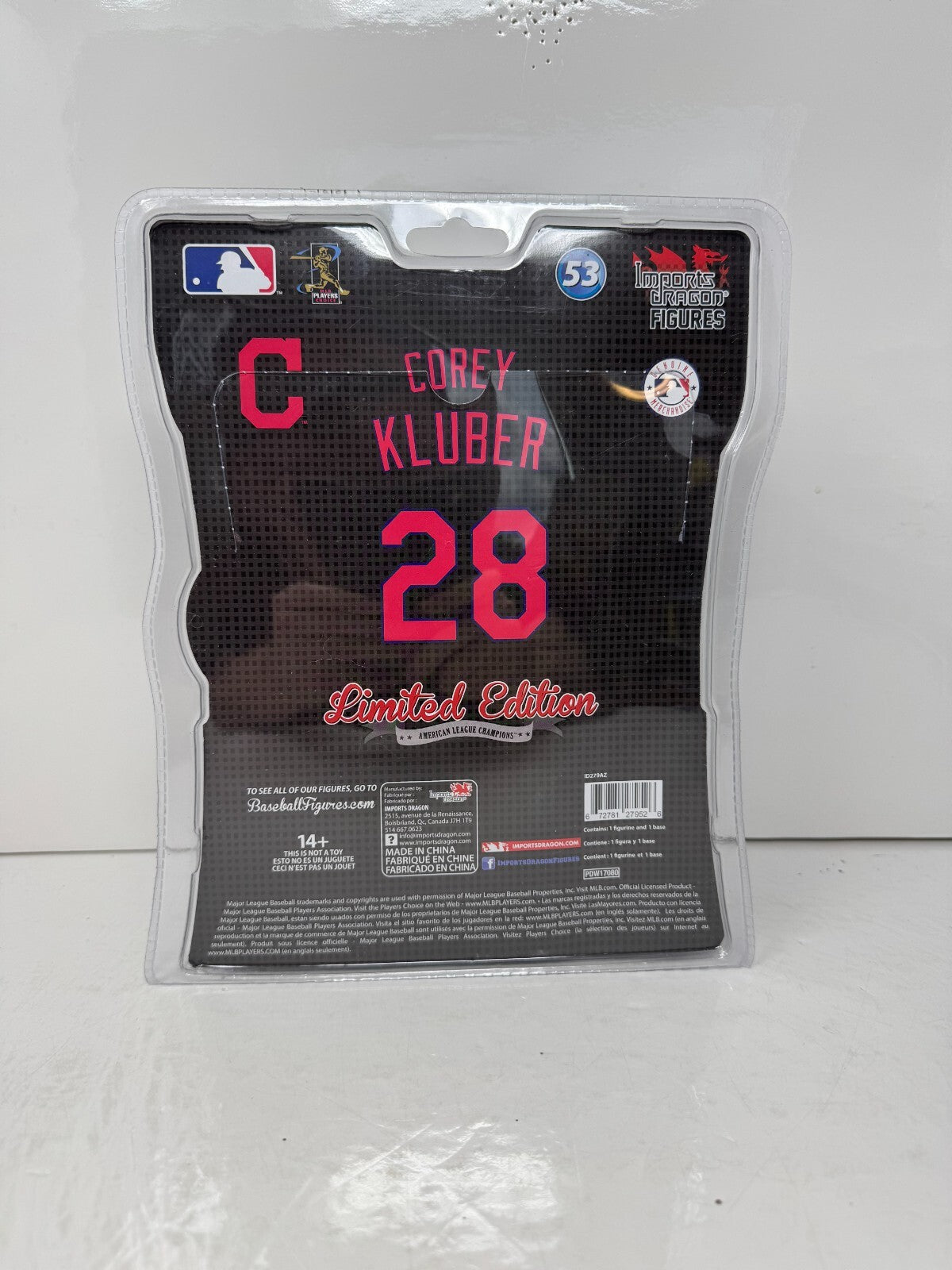 Imports Dragon MLB Corey Kluber Cleveland Indians Limited Edition Figure