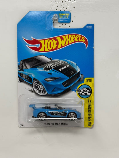 Hot Wheels Speed Graphics 2015 Mazda MX-5 Miata 1:64 Diecast