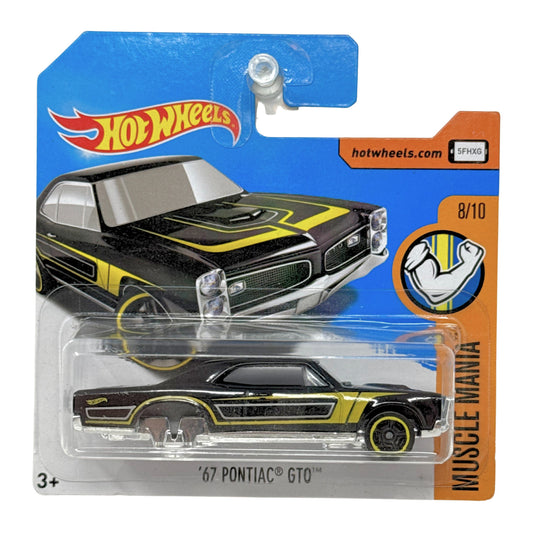 Hot Wheels Muscle Mania 1967 Pontiac GTO 1:64 Diecast ERROR MISSING WHEEL