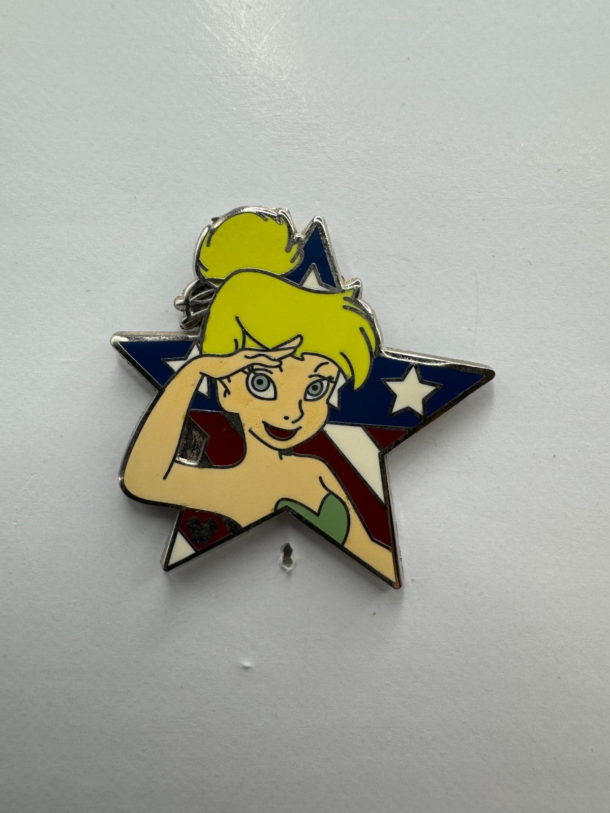 DLR Disney Tinker Bell Saluting Patriotic Star Salute Hidden Mickey Trading Pin DC1S13
