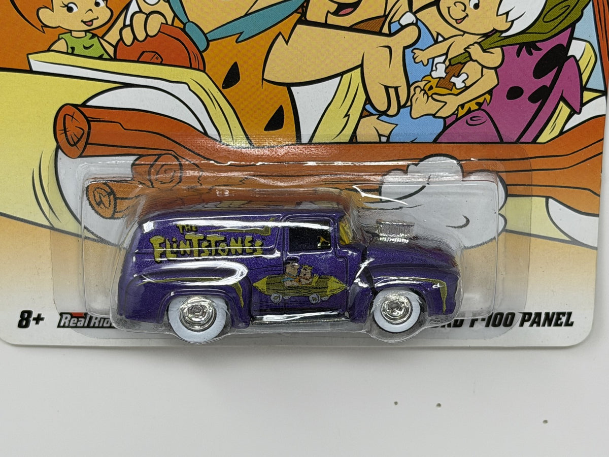 Hot Wheels The Flintstones 1956 Ford F-100 Panel 1:64 Diecast Real Riders