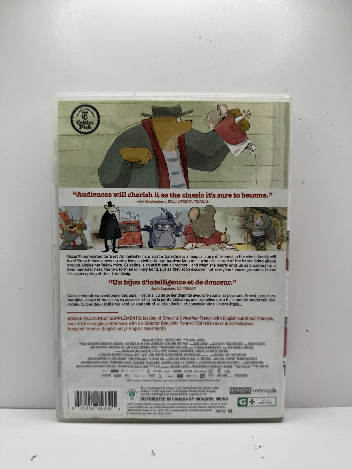 Ernest & Celestine (DVD) Animated Family