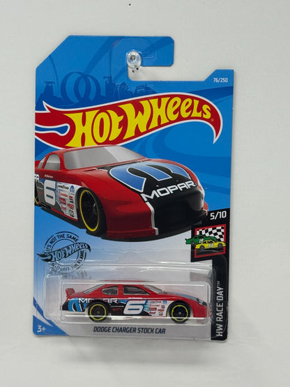 Hot Wheels Race Day Dodge Charger Stock Car 1:64 Diecast Red