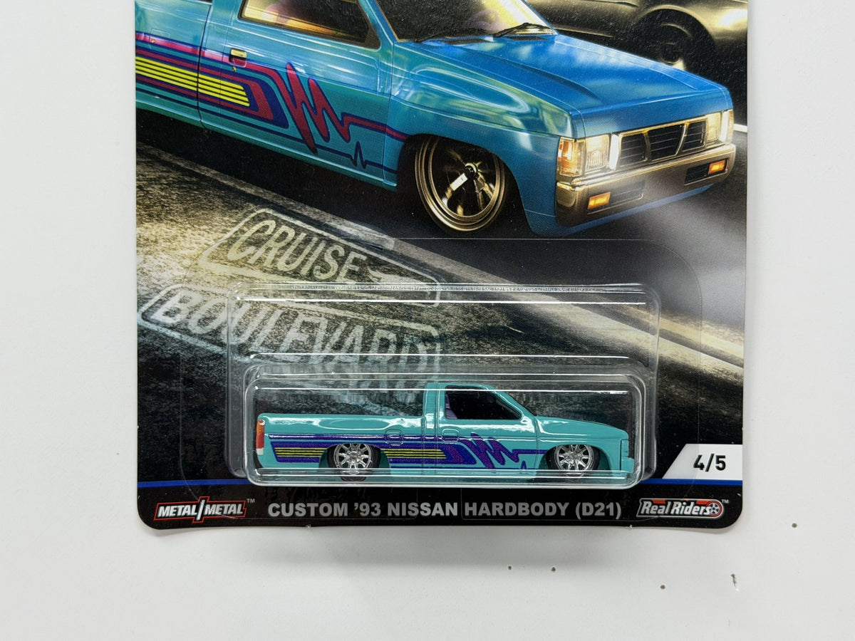 Hot Wheels Premium Cruise Boulevard Custom 1993 Nissan Hardbody D21 1:64 Diecast