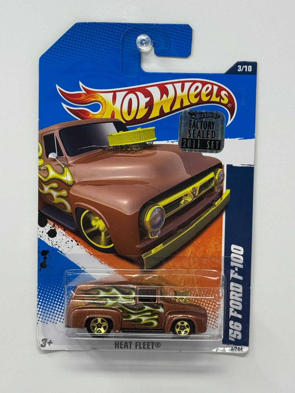 Hot Wheels Heat Fleet 1956 Ford F-100 1:64 Diecast Factory Sealed