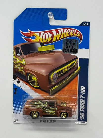 Hot Wheels Heat Fleet 1956 Ford F-100 1:64 Diecast Factory Sealed