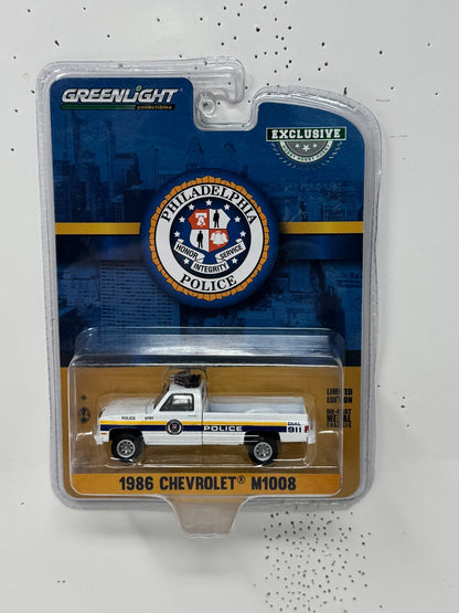 Greenlight Philadelphia Police 1986 Chevrolet M1008 Hobby Exclusive 1:64 Diecast
