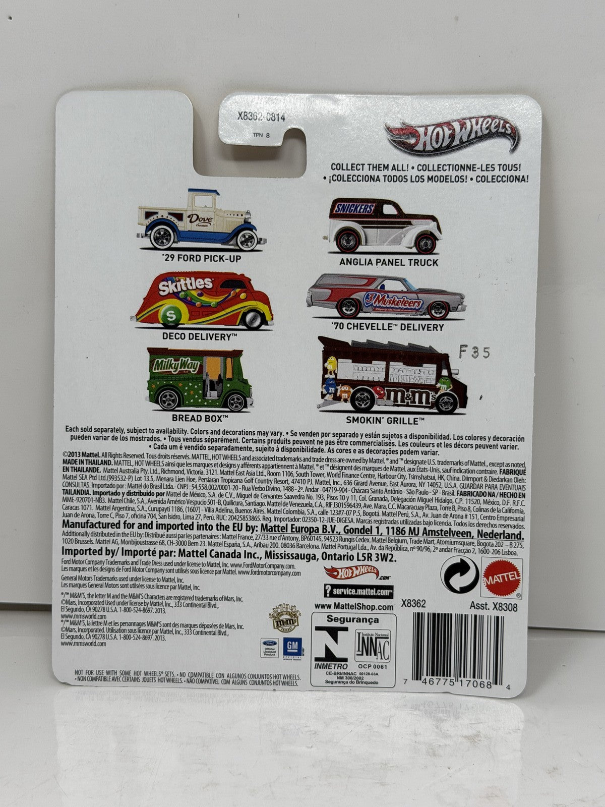 Hot Wheels M&M's Smokin' Grille 1:64 Diecast Real Riders