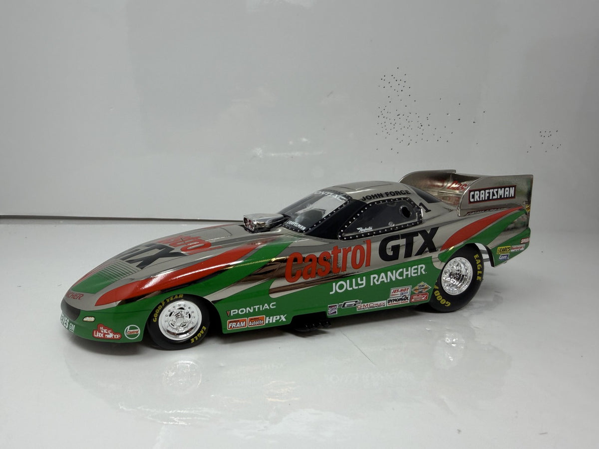 Action NHRA Historical John Force 1995 Pontiac Firebird Chrome 1:24 Diecast