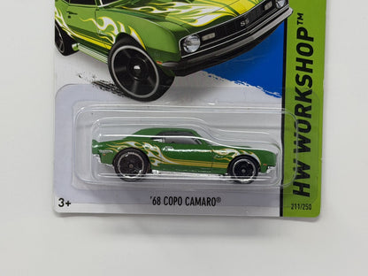 Hot Wheels HW Workshop 1968 Chevrolet COPO Camaro 1:64 Diecast Green