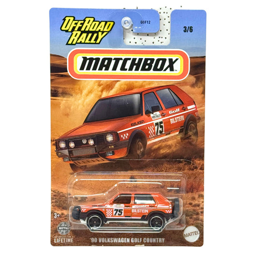 Matchbox Off Road Rally 1990 Volkswagen Golf Country 1:64 Diecast