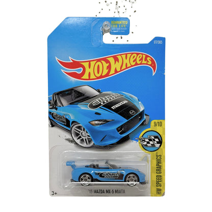 Hot Wheels Speed Graphics 2015 Mazda MX-5 Miata 1:64 Diecast